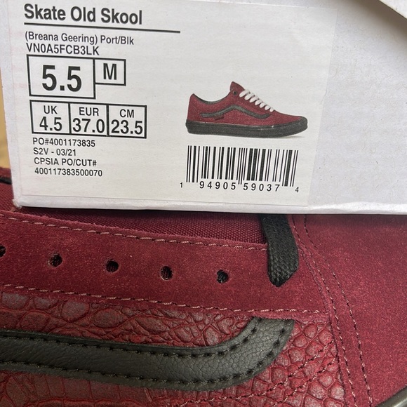 Vans Skate Old Skool Breanna Geering Port Royal /Black WMNS - Picture 16 of 16